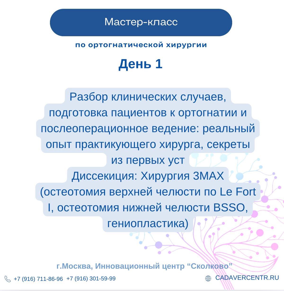                             Мастер-класс «Хирургия улыбки»